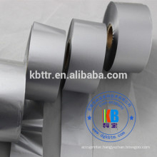 Textile fabric satin label printing metallic silver resin printer ribbon